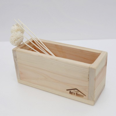 코시나 히노끼 편백나무 칫솔 연필 꽂이 통 가로형
